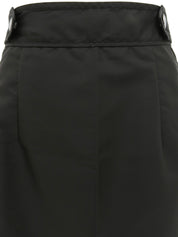 Nylon Flare Skirt #38 Black