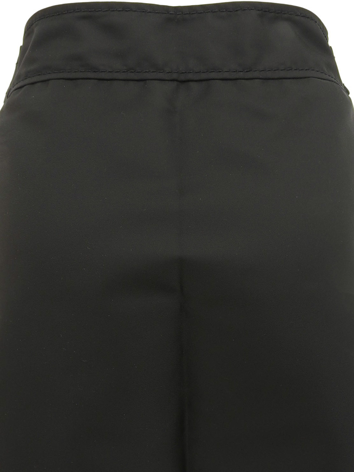 ナイロンフレアスカート ブラック