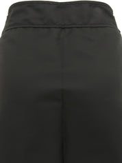 ナイロンフレアスカート ブラック