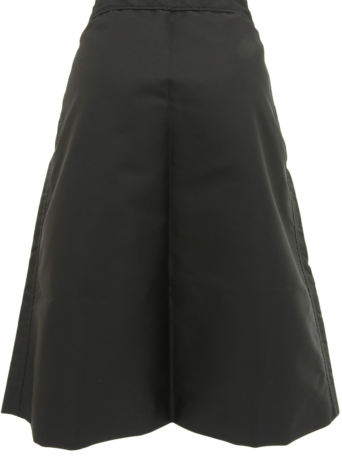 ナイロンフレアスカート ブラック