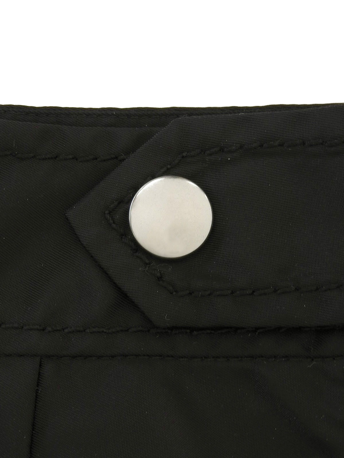 ナイロンフレアスカート ブラック