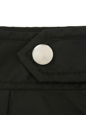 ナイロンフレアスカート ブラック