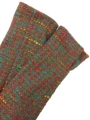 ツイードデザインボタンノーカラージャケット グリーン/マルチ