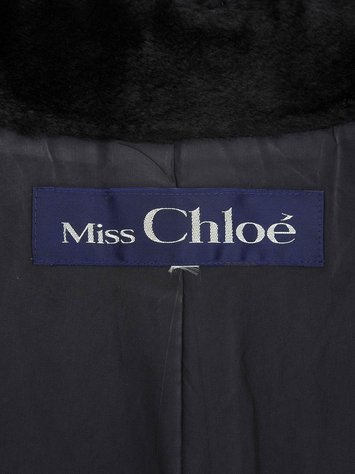 ファースタンドカラーコート ブラック