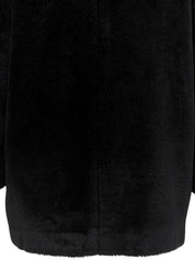 ファースタンドカラーコート ブラック