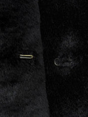 ファースタンドカラーコート ブラック