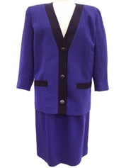 无领设计，蓝/黑色