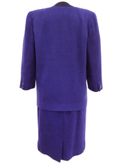 无领设计，蓝/黑色