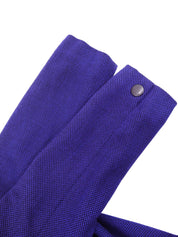 无领设计，蓝/黑色