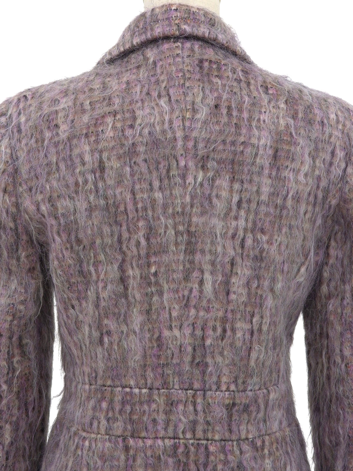 Mohair Design Pattern Jacket in Purple/Multi