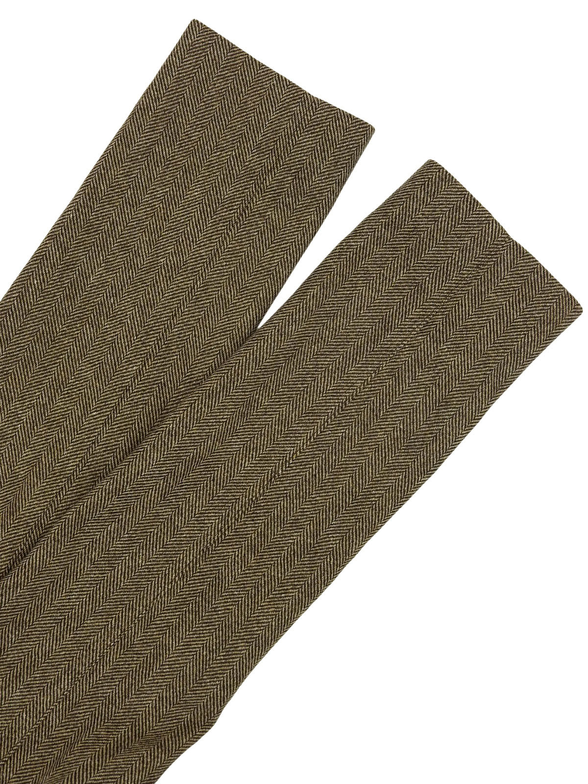 Fur collar waist belted jacket brown