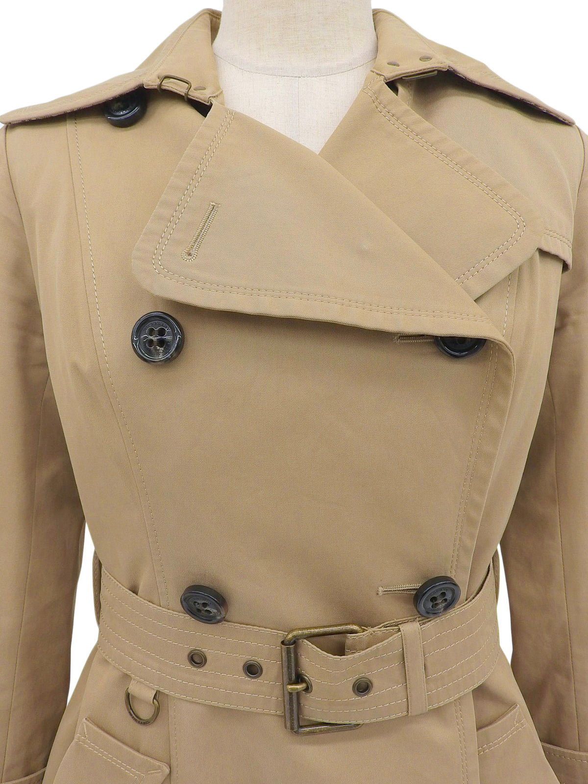 米色 Nova 格纹衬里风衣