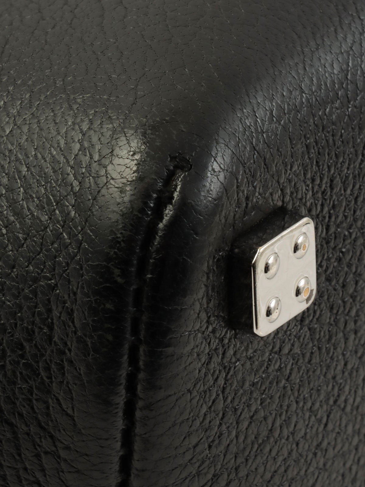 Anagram Pattern Handbag in Black