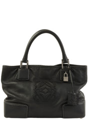 Anagram Pattern Handbag in Black