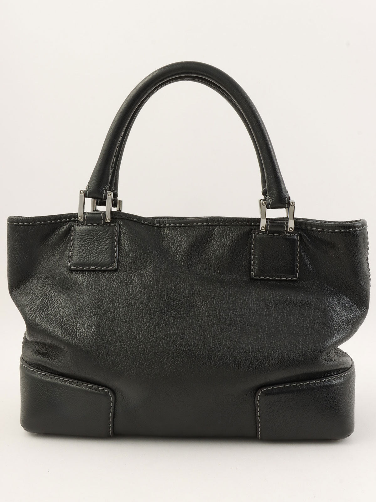 Anagram Pattern Handbag in Black