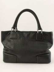 Anagram Pattern Handbag in Black