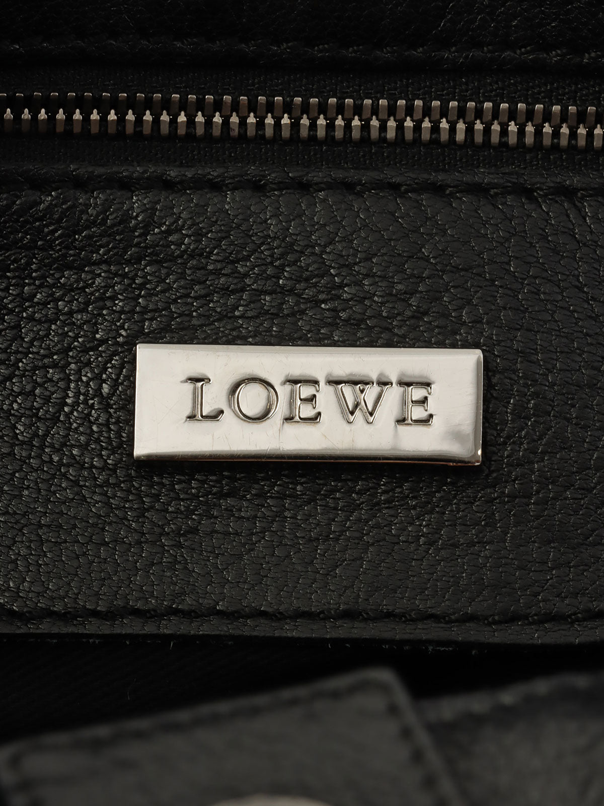 Anagram Pattern Handbag in Black