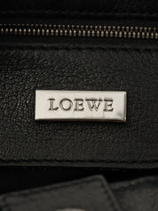 Anagram Pattern Handbag in Black