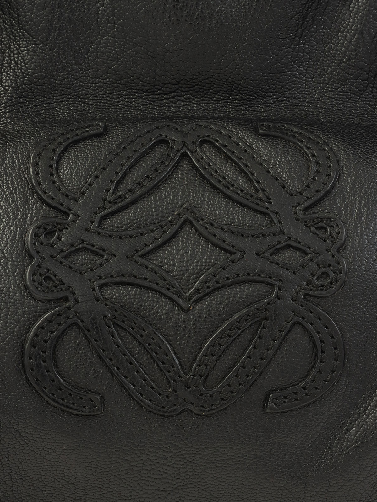 Anagram Pattern Handbag in Black