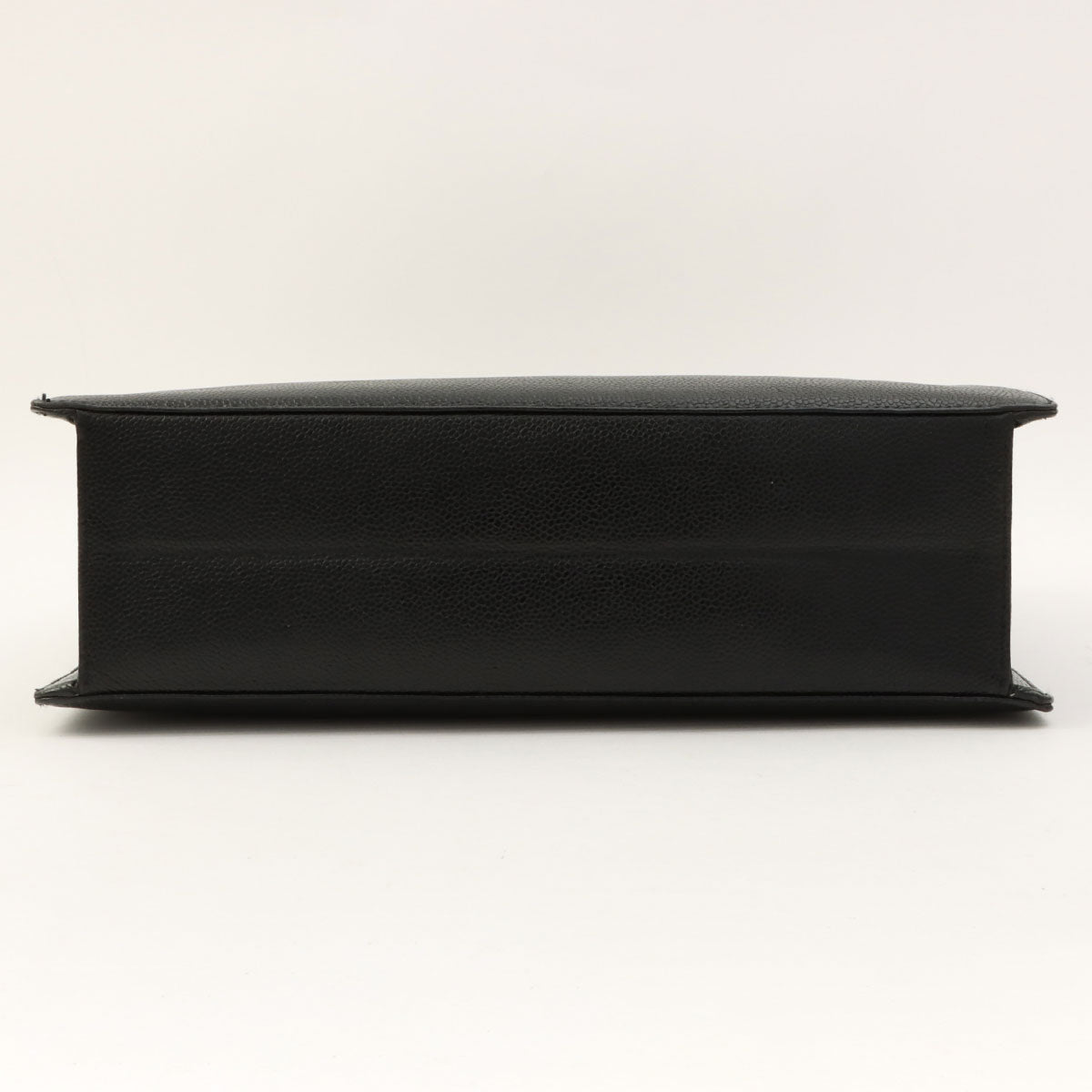 Circa 1998 Caviar Skin CC Turnlock Tote Bag Black