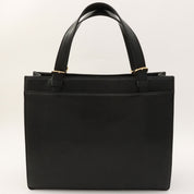 Circa 1998 Caviar Skin CC Turnlock Tote Bag Black