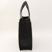 Circa 1998 Caviar Skin CC Turnlock Tote Bag Black