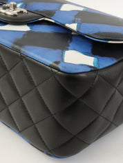 2016年頃製 エアラインクラシックフラップチェーンバッグジャンボ ブルー/マルチ