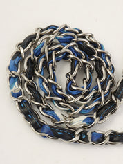 2016年頃製 エアラインクラシックフラップチェーンバッグジャンボ ブルー/マルチ