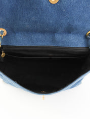 1992年頃製 デニムCCターンロックチェーンショルダーバッグ インディゴ