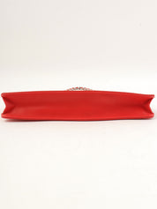 Chanel Chocolate Bar Icon Pattern Chain Shoulder Bag Red, circa 2004