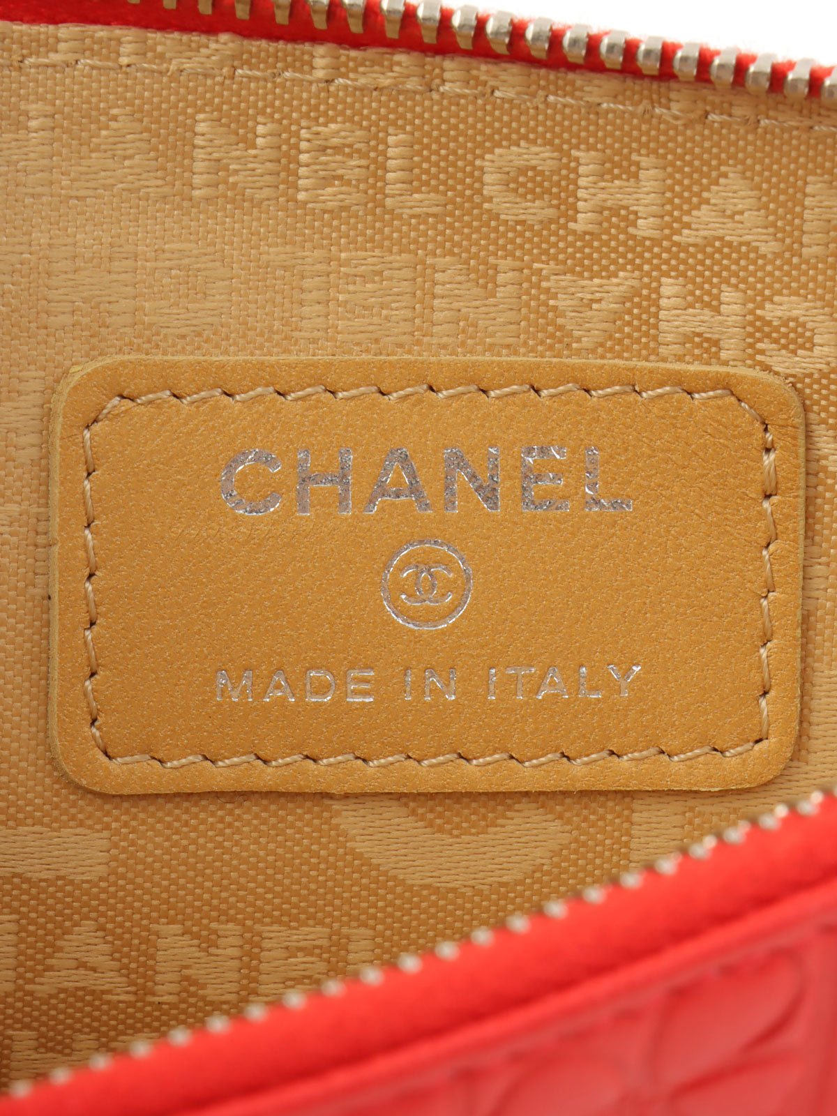 Chanel Chocolate Bar Icon Pattern Chain Shoulder Bag Red, circa 2004