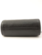1998 Caviar Skin CC Mark Stitch Mini Chain Shoulder Bag in Black