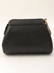 1998 Caviar Skin CC Mark Stitch Mini Chain Shoulder Bag in Black