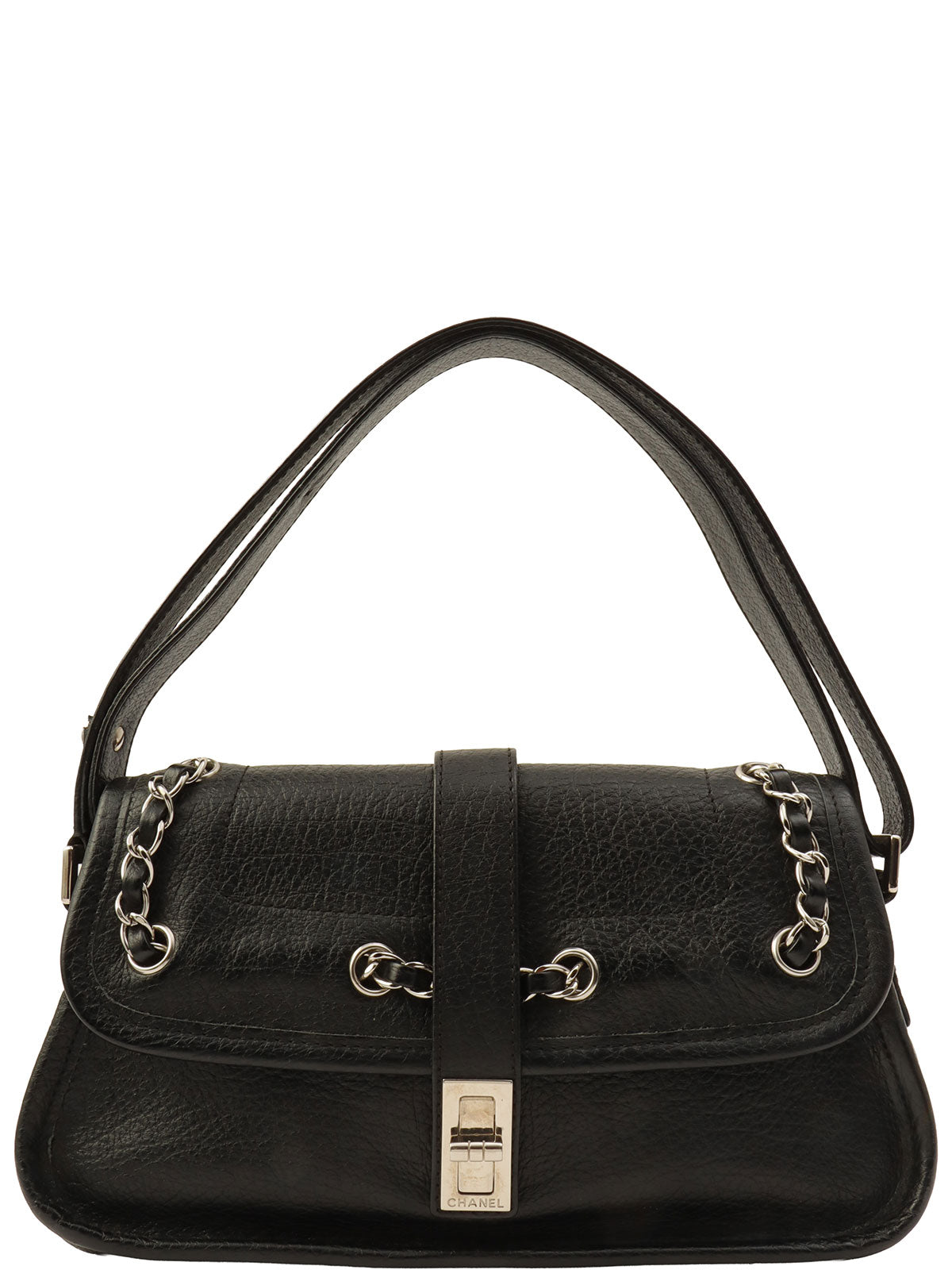 2.55 One Shoulder Bag, Black, manufactured around 2003