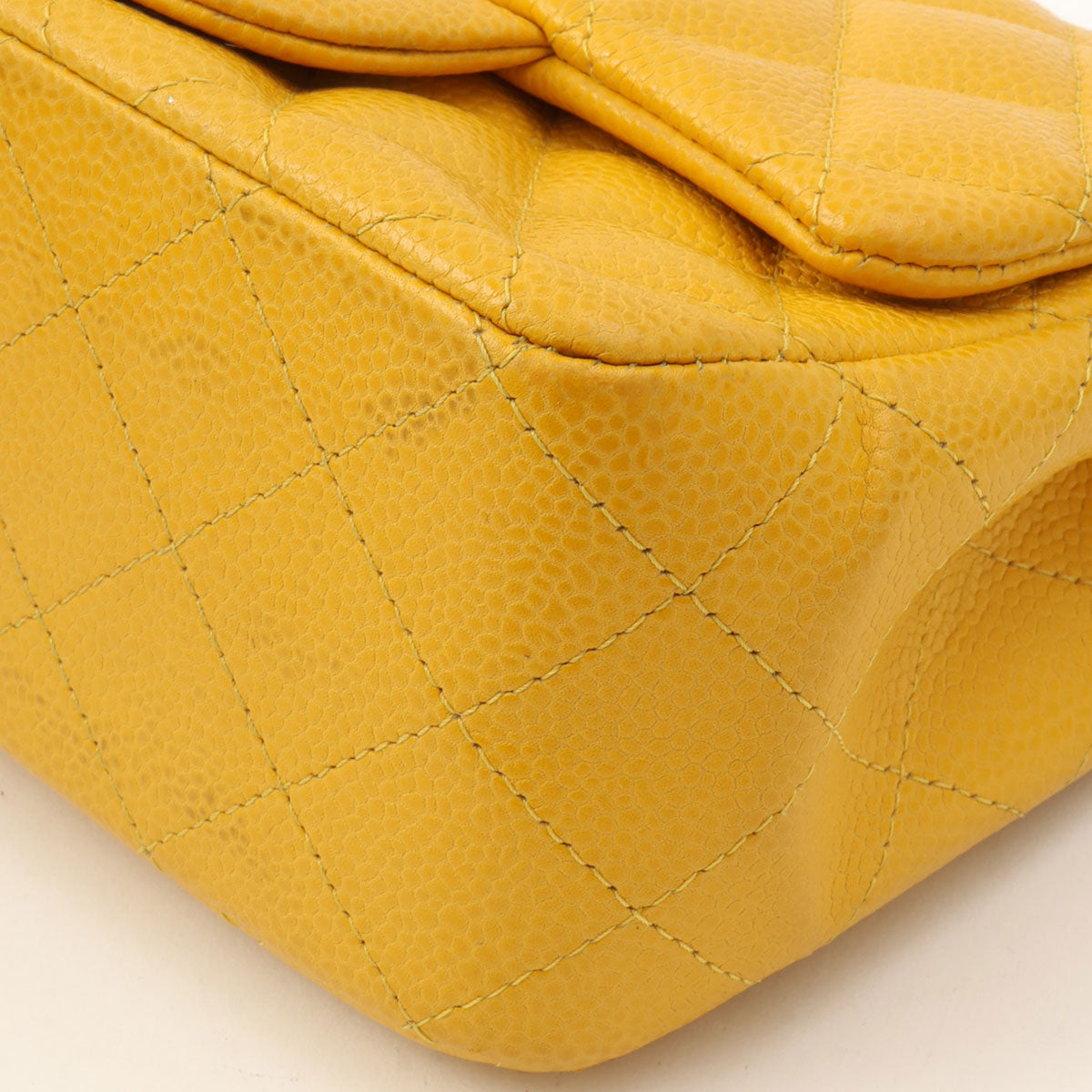 Classic Flap Chain Bag Mini, Yellow, manufactured around 2018