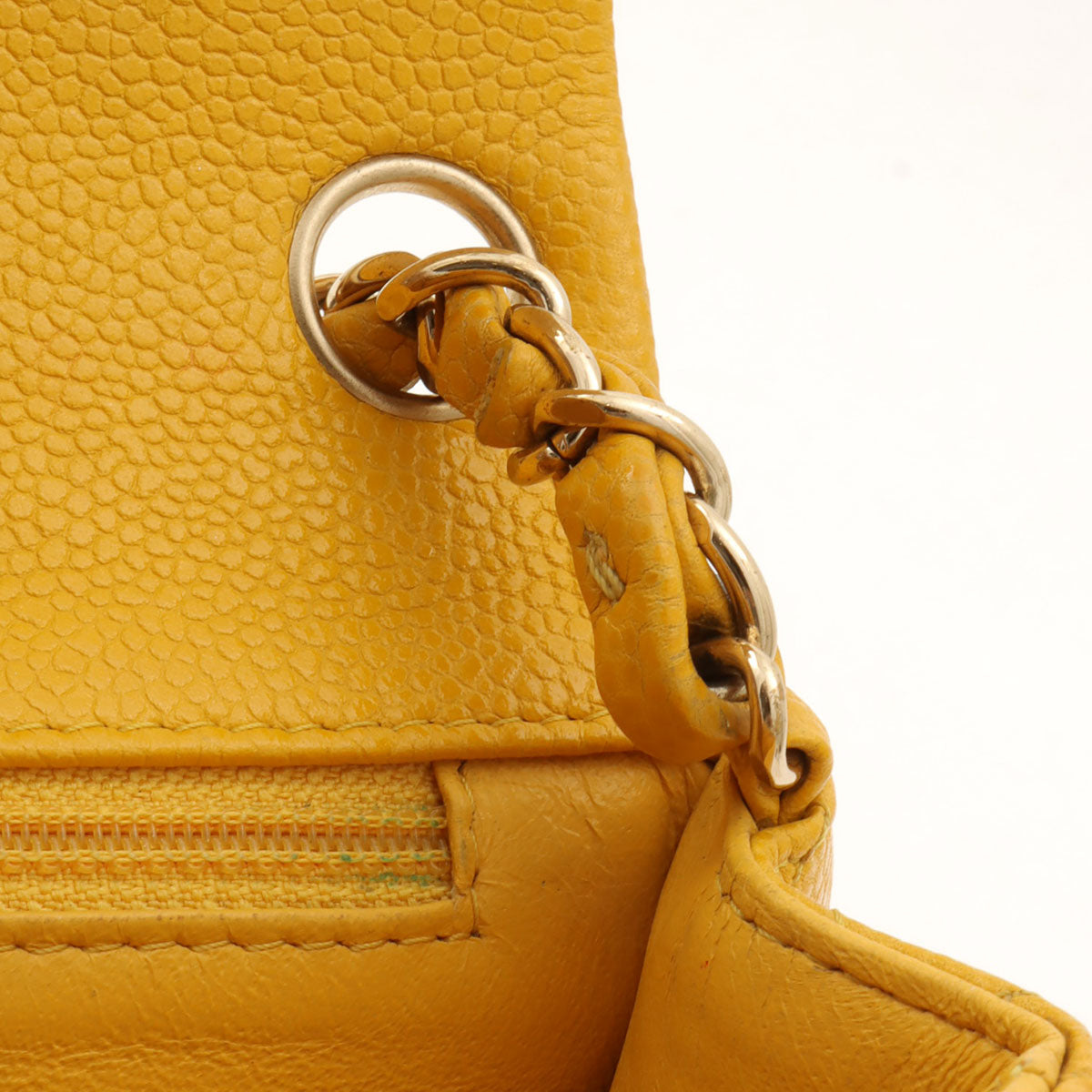 Classic Flap Chain Bag Mini, Yellow, manufactured around 2018