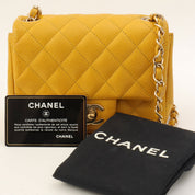 Classic Flap Chain Bag Mini, Yellow, manufactured around 2018
