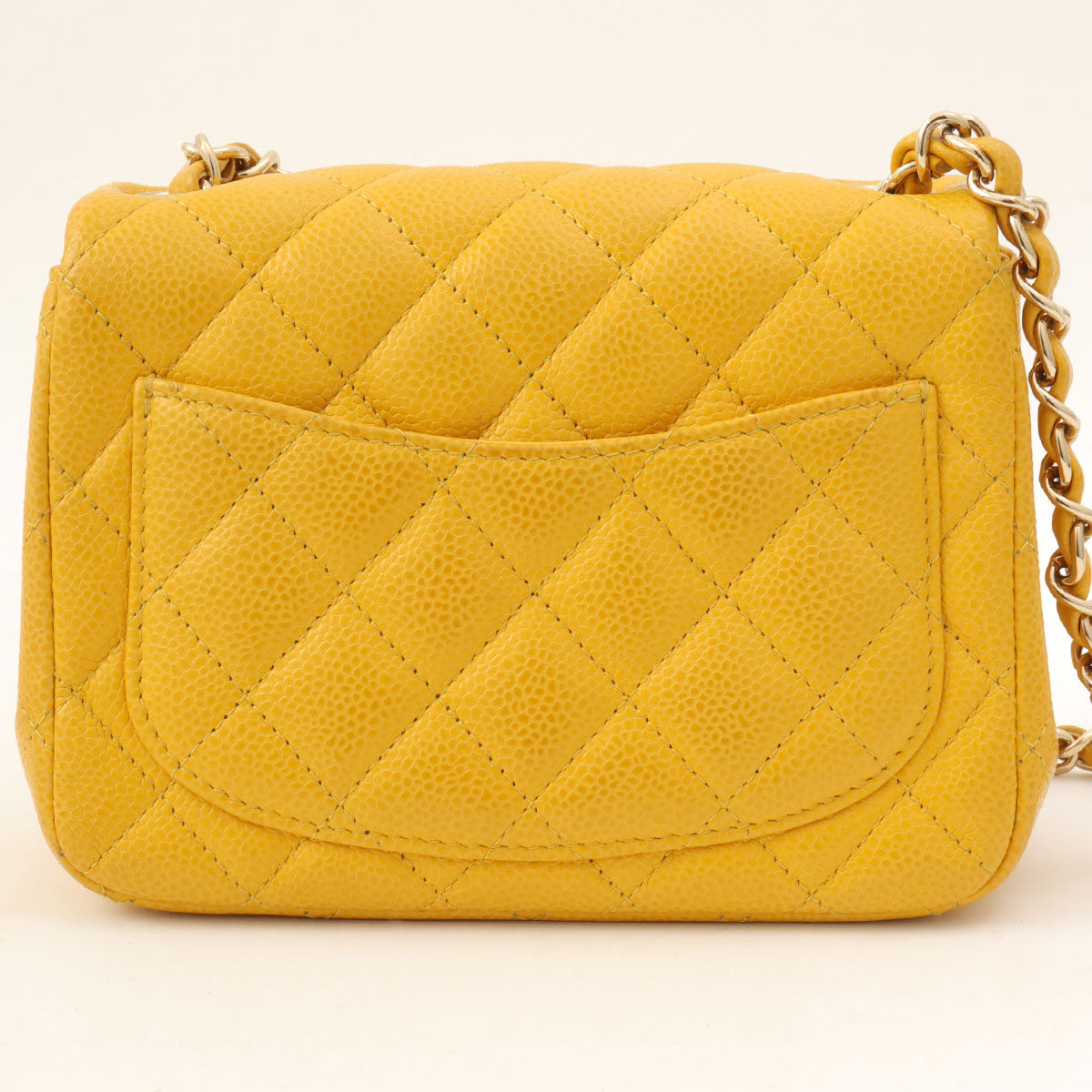 Classic Flap Chain Bag Mini, Yellow, manufactured around 2018
