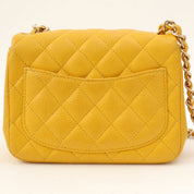 Classic Flap Chain Bag Mini, Yellow, manufactured around 2018