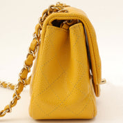 Classic Flap Chain Bag Mini, Yellow, manufactured around 2018