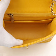Classic Flap Chain Bag Mini, Yellow, manufactured around 2018