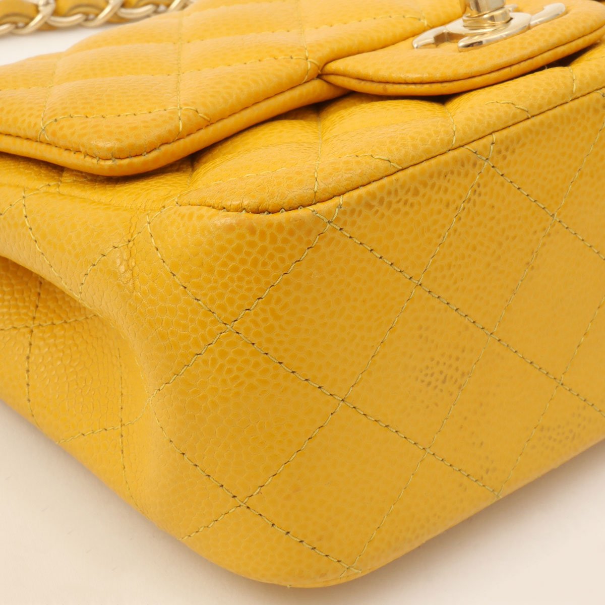 Classic Flap Chain Bag Mini, Yellow, manufactured around 2018
