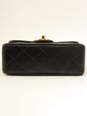 Around 1995 Made CC Turn-lock Chain Bag Black