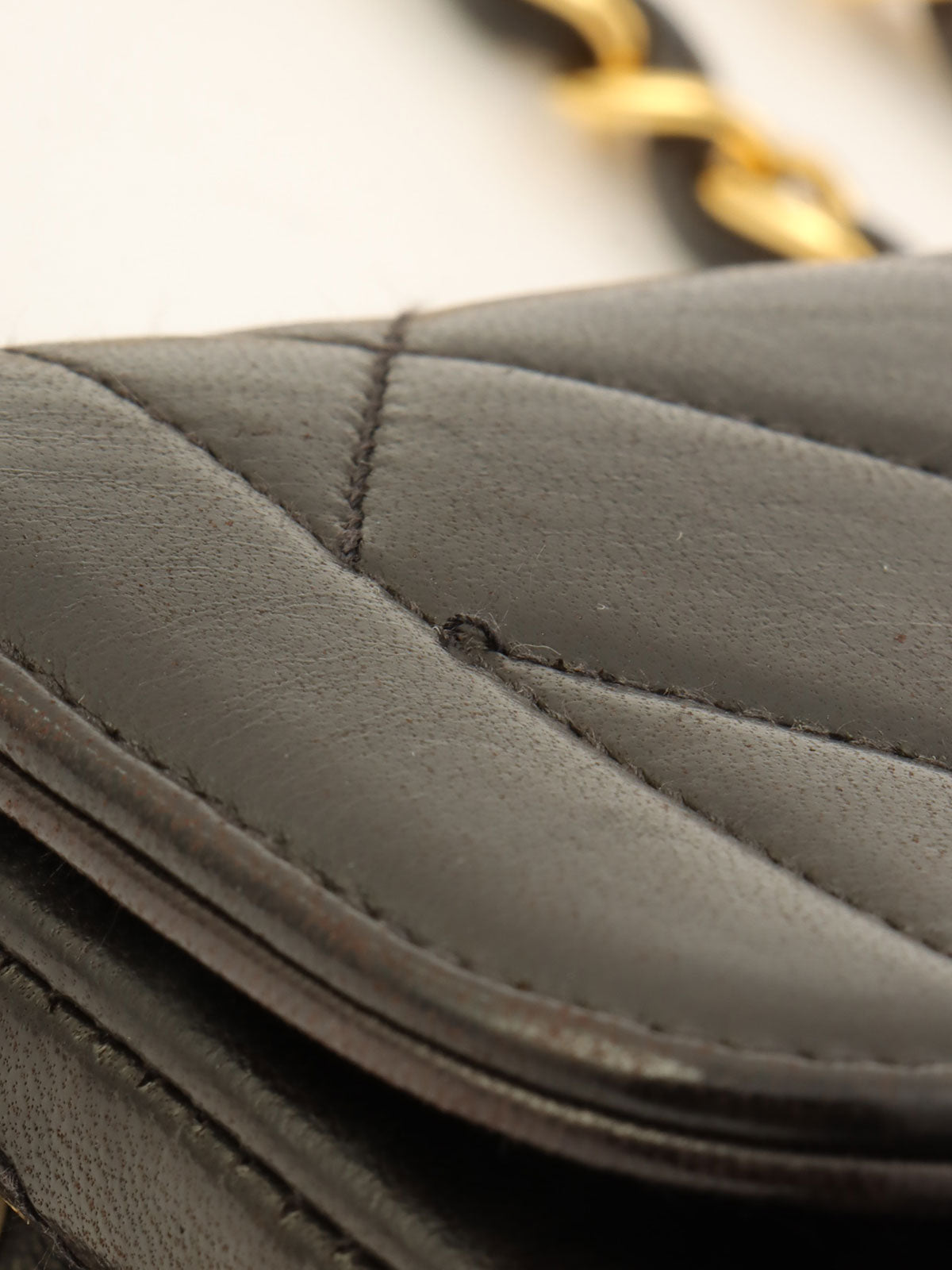 Around 1995 Made CC Turn-lock Chain Bag Black