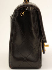 Around 1995 Made CC Turn-lock Chain Bag Black