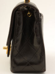 Around 1995 Made CC Turn-lock Chain Bag Black