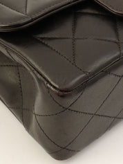 Around 1995 Made CC Turn-lock Chain Bag Black