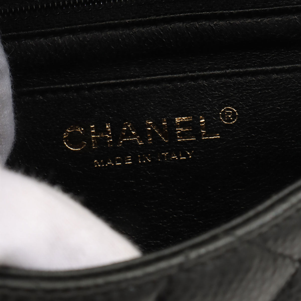 2018 Caviar Skin Classic Flap Chain Bag Mini Black