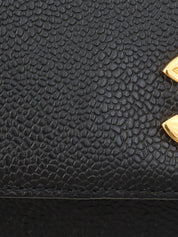 circa 1997 Caviar Skin CC Turn-Lock Shoulder Bag, Black