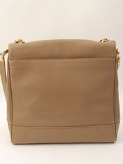 Circa 1997 Caviar Skin 6CC Mark Stitch Shoulder Bag, Beige